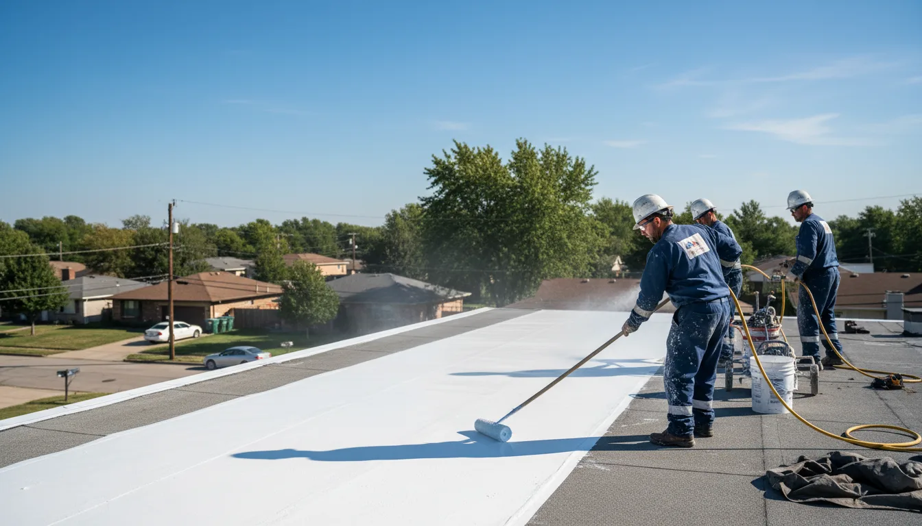 Commercial roof coating in Nederland, TX near me